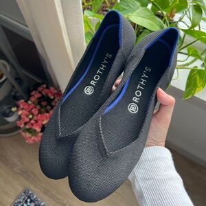 ROTHY’S The Flat Women’s Size 9.5 US Black Round Toe Shoes Ballet Style